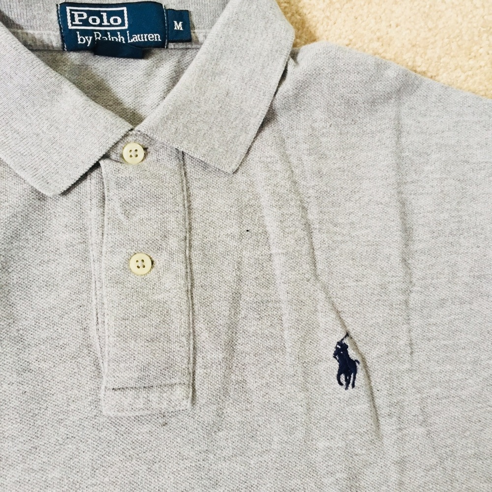 Men’s gray polo shirt - Picture 3 of 4
